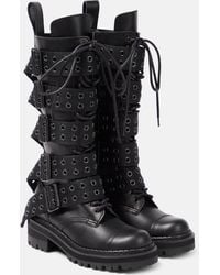 Junya Watanabe - Embellished Leather Boots - Lyst