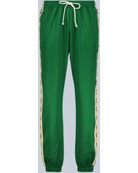 gucci sweatpants green