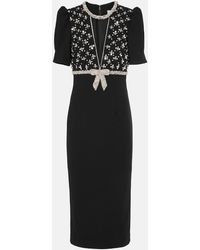 Rebecca Vallance - X Nicky Hilton Arianna Embellished Midi Dress - Lyst