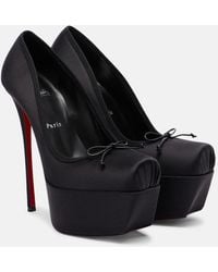 Christian Louboutin - Cassia 160 Satin Pumps - Lyst