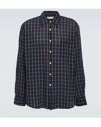 Our Legacy - Above Checked Cotton-blend Shirt - Lyst