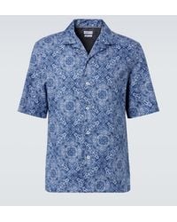 Brunello Cucinelli - Printed Cotton Shirt - Lyst