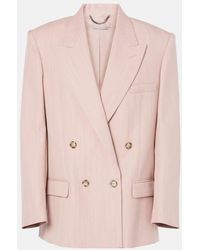 Stella McCartney - Double-Breasted Wool Blazer - Lyst