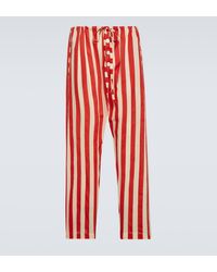 Bode - Valance Striped Cotton Pants - Lyst