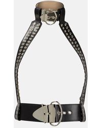 Rabanne - Cintura harness in pelle con borchie - Lyst