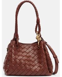 Bottega Veneta - Parachute Small Intrecciato Leather Tote Bag - Lyst