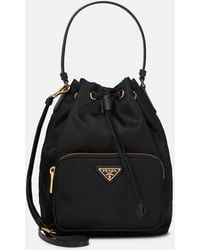 Prada - Duet Re-Nylon Bucket Bags - Lyst
