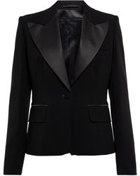 eleganti e blazer Blazer monopetto scuro di Max Mara in Nero Donna Abbigliamento da Giacche da Giacche sportive 