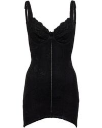 Balenciaga Lace Corset Minidress - Black