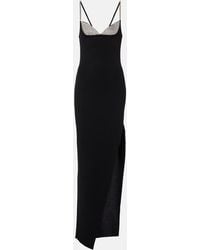 Balmain - Dress With Shimmering Crystals - Lyst