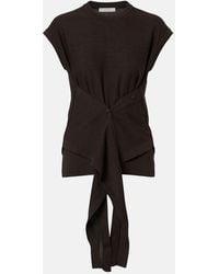 Lemaire - Wool-Blend Knitted Top - Lyst
