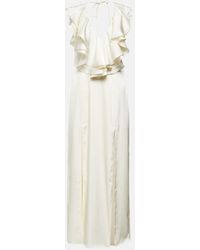 ROTATE BIRGER CHRISTENSEN Tiered Maxi Dress - White