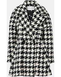 Nina Ricci - Houndstooth Double-Breasted Coat - Lyst