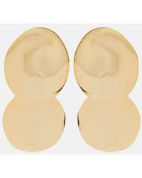 Jennifer Behr - Issey Double Disc 18kt Gold-plated Drop Earrings - Lyst