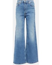 RE/DONE - High-Rise Wide-Leg Jeans 70s - Lyst