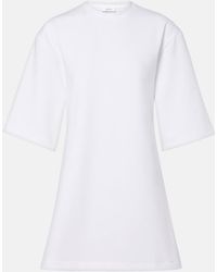Wardrobe NYC - Open-Back Cotton-Blend Jersey Minidress - Lyst