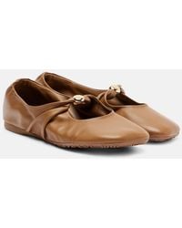 Loewe - Nappa Leather Pebble Soft Ballet Flats - Lyst
