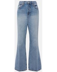 RE/DONE - Loose Boot Mid-Rise Wide-Leg Jeans - Lyst