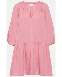 Velvet - Nica Cotton Gauze Minidress - Lyst