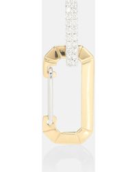 Eera Arete solitario Chiara de oro de 18 ct con diamantes - Metálico