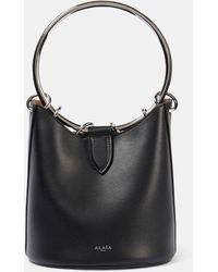 Alaïa - Ring Medium Leather Bucket Bag - Lyst