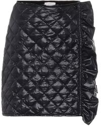 Moncler Mini-jupe matelassée - Noir