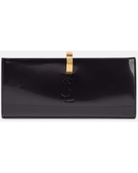 Saint Laurent - Daria Patent-Leather Clutch - Lyst