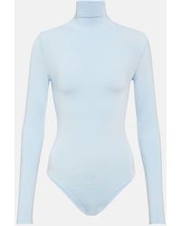 Wolford - Turtleneck Cotton-blend Bodysuit - Lyst