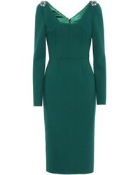 Dolce & Gabbana Sling Back Aus Lackleder Mit Malachite-Print Und Schmuckschleife - Grün