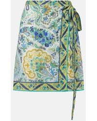 Etro - Floral Cotton Beach Cover-Up - Lyst