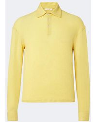 The Row - Reyes Cashmere And Silk Polo Sweater - Lyst