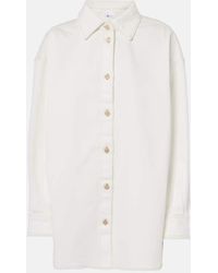 7 For All Mankind - Giacca Camicia Di Jeans Oil Trucker - Lyst