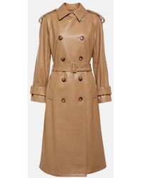 Veronica Beard - Conneley Faux Leather Trench Coat - Lyst