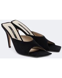Christen - Edge Suede Mules - Lyst