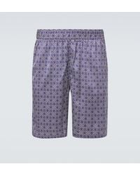 Frescobol Carioca - Palma Silk-Blend Bermuda Shorts - Lyst