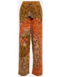Alanui - Bandana Tie-dye Cotton Pique Pants - Lyst