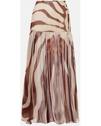 Johanna Ortiz - Bohemia Printed Midi Skirt - Lyst