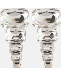 Balmain - Xl Crystal Pendant Earrings - Lyst