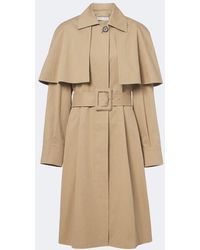 The Row - Ayana Caped Cotton Twill Trench Coat - Lyst