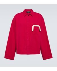 Jacquemus - Chemise 'la chemise de nîmes' rouge - le chouchou - Lyst