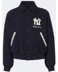 Ralph Lauren - X Mlb Shearling-Lined Twill Blouson Jacket - Lyst