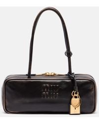 Miu Miu - Beau Logo Leather Shoulder Bag - Lyst