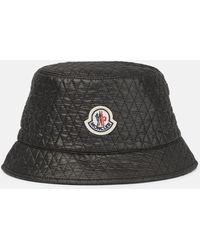 Moncler - Sombrero de pescador con parche del logo - Lyst