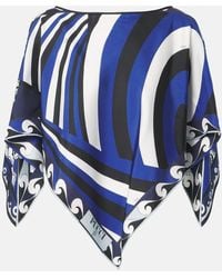 Emilio Pucci - Top Iride Festa Aus Seiden-Twill - Lyst