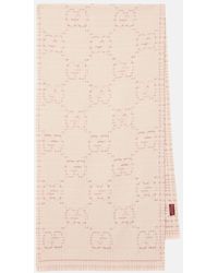Gucci - Gg Wool-Blend Jacquard Scarf - Lyst