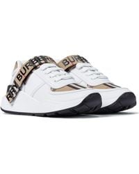 Burberry Leather Trainers - White
