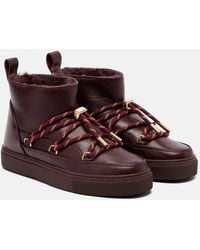 Inuikii - Schneestiefel Full Leather Gloss Aus Leder - Lyst