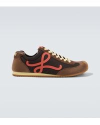 Loewe - Ballet Runner 2.0 Suede-Trimmed Sneakers - Lyst