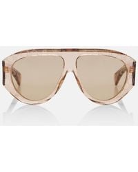 Gucci - Signoria Shield Sunglasses - Lyst
