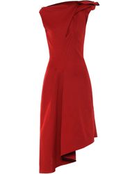 Maticevski Midikleid Paramour aus Strick - Rot